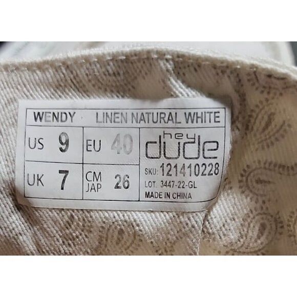 Hey Dudes Wendy Size 9 - Picture 5 of 5